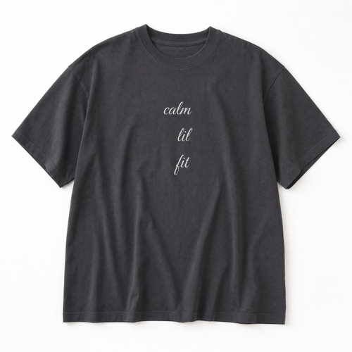CALM LIL TEE flat lay front