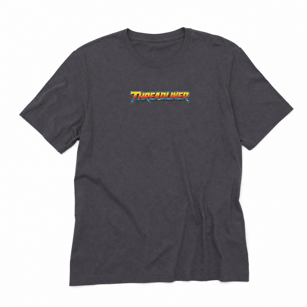 90s TEE grey flat lay front