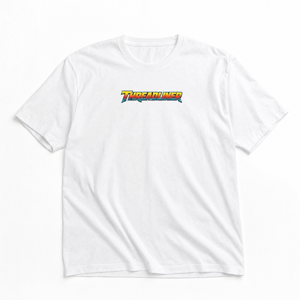 90s TEE white flat lay front