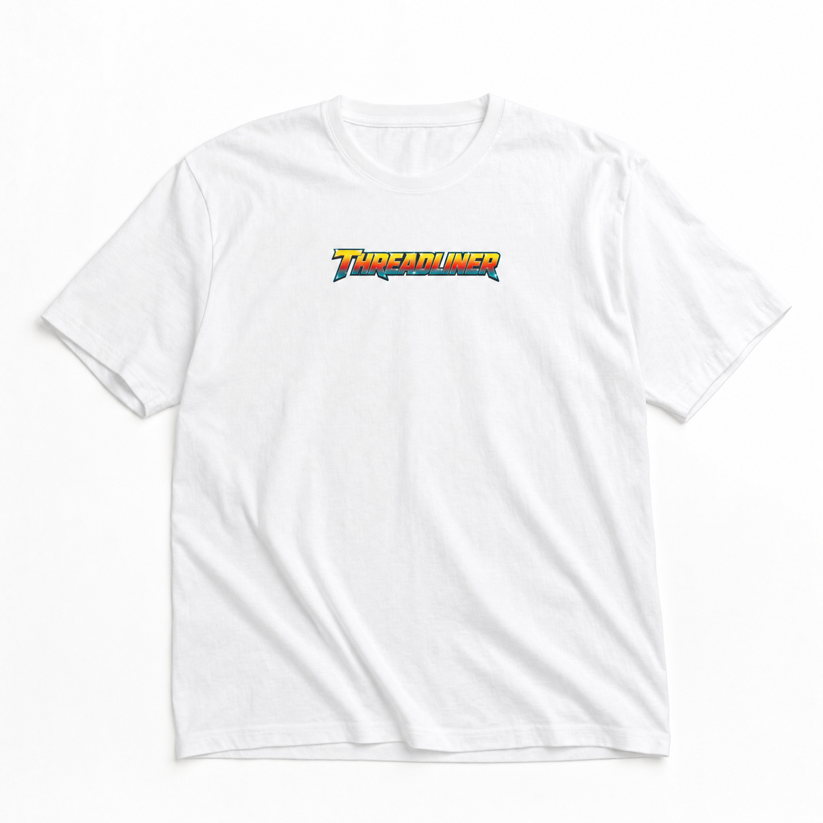 90s TEE white flat lay front