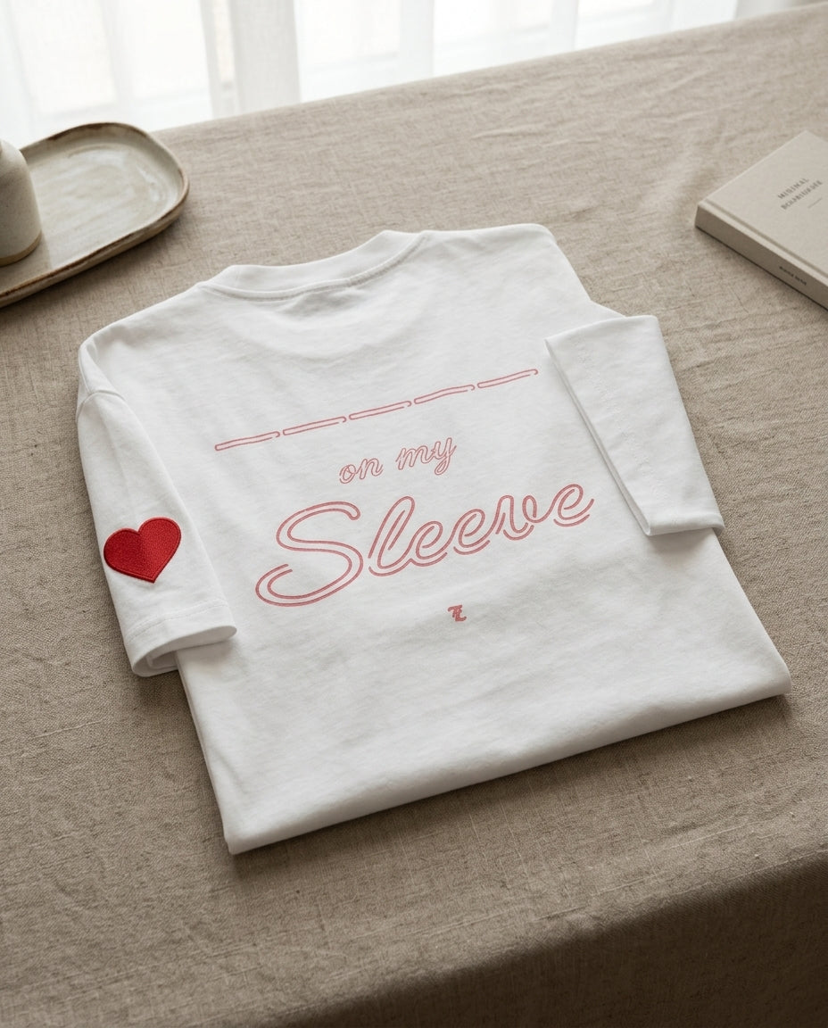 <3 ON MY SLEEVE TEE